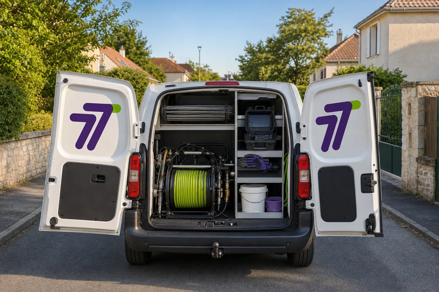 Camion-atelier de débouchage intervenant en Seine-et-Marne (77)
